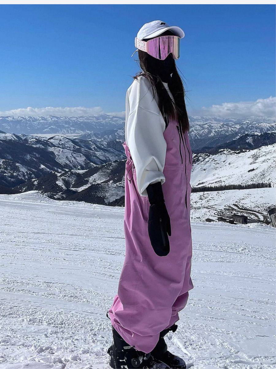 Windproof Oversize 3L Bib Pants - Unisex