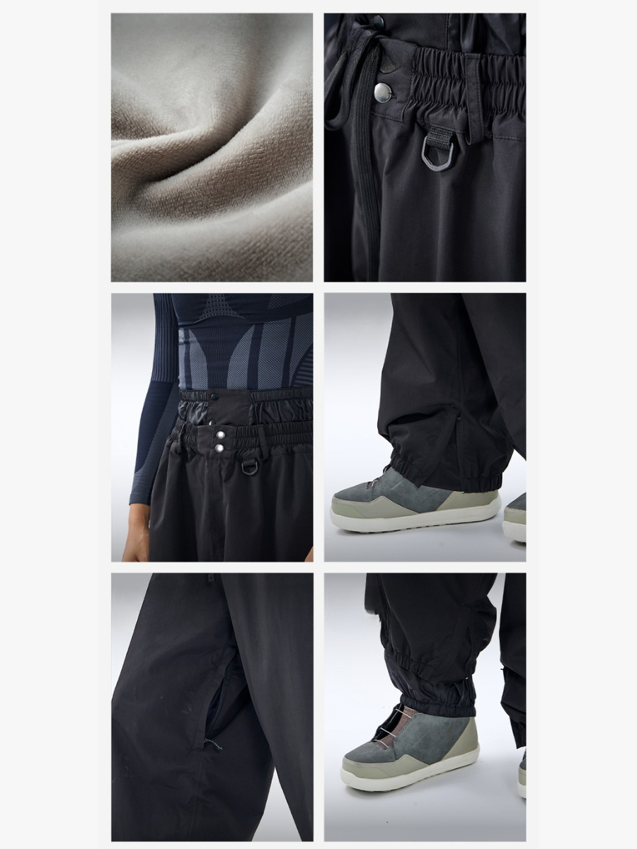 3L Waterproof Thickened Baggy Ski Pants - Unisex