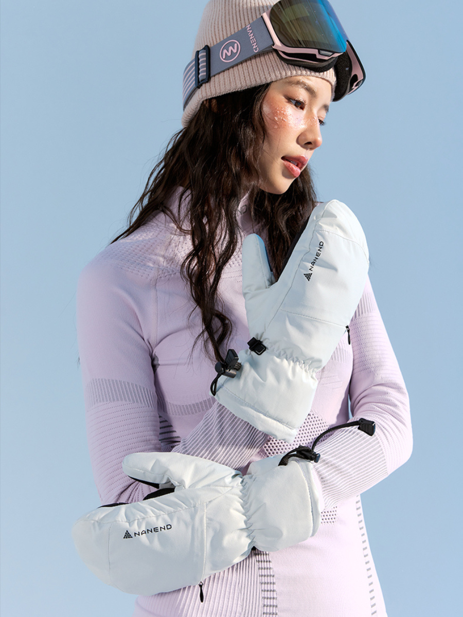 Abrasion-Resistant Waterproof Ski Mittens - Unisex