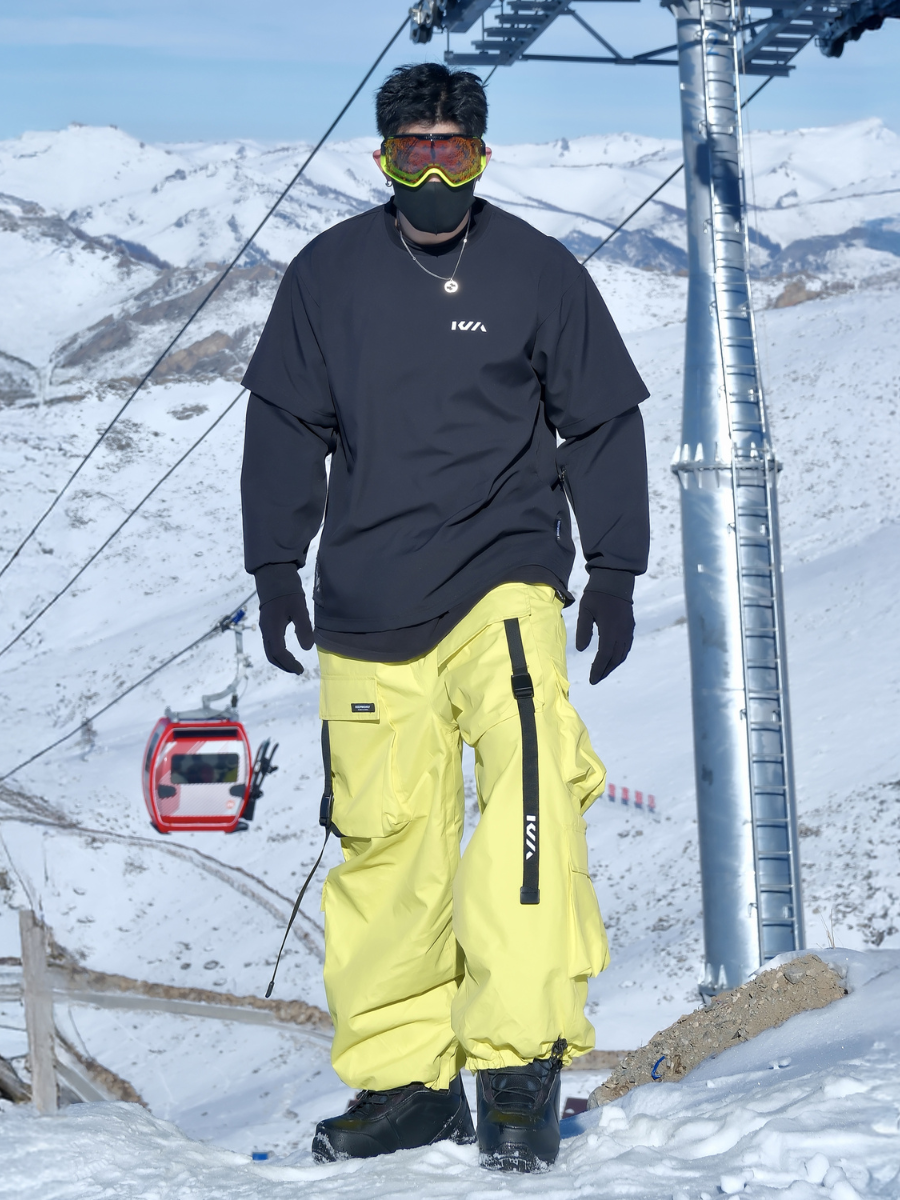 American Style Waterproof Thickened Ski Pants - Unisex