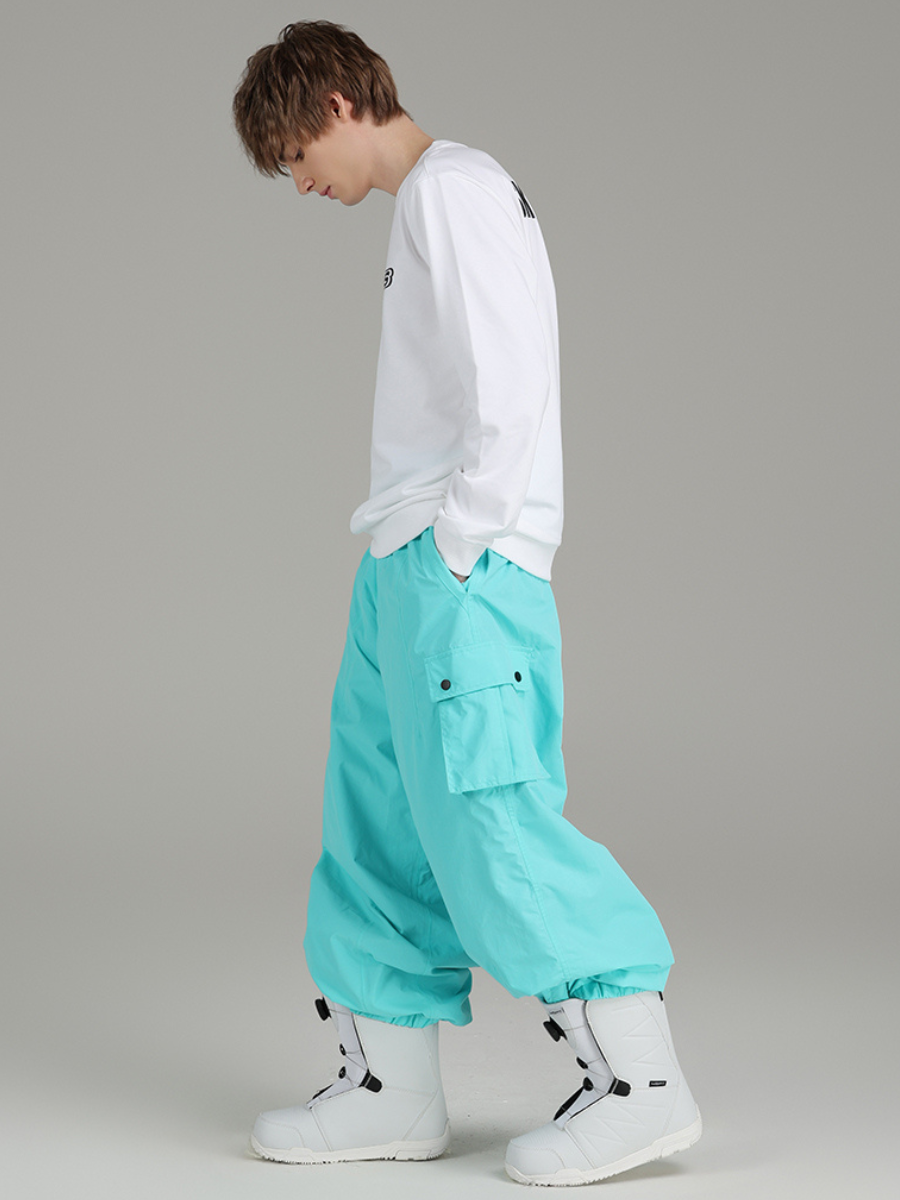 Baggy Waterproof Snowboard Cargo Pants - Unisex