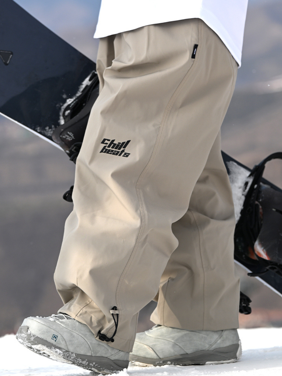 Loose Fleece Waterproof Bib Ski Pants- Unisex
