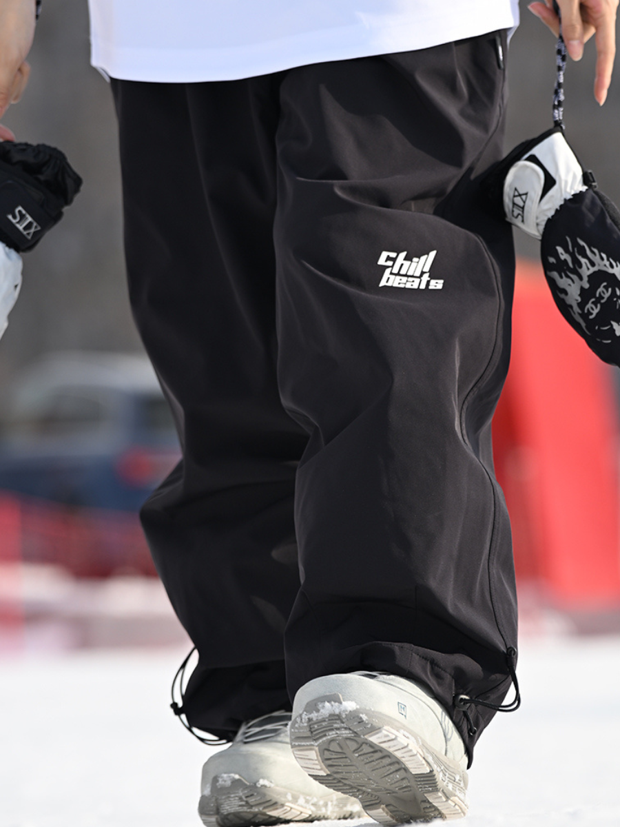 Loose Fleece Waterproof Bib Ski Pants- Unisex