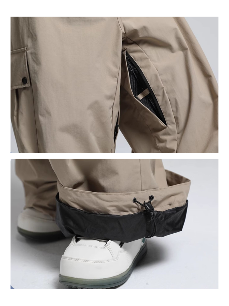 Outdoor Baggy Snowboard Cargo Snow Pants - Unisex
