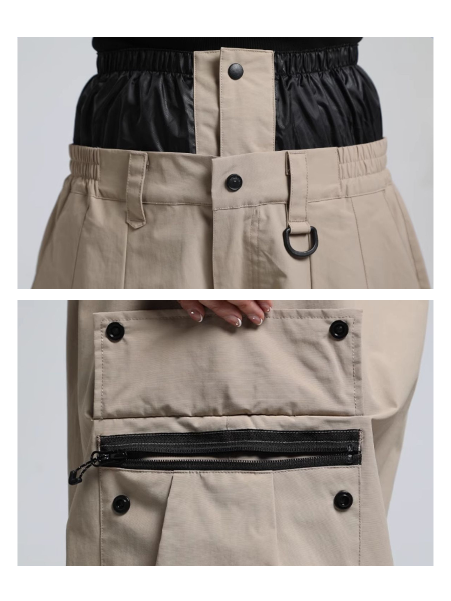 Outdoor Baggy Snowboard Cargo Snow Pants - Unisex