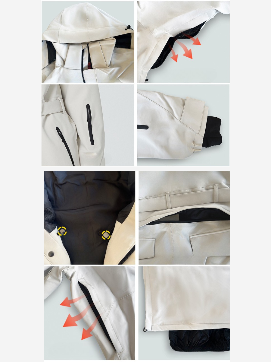 Outdoor Thickened One-piece Ski Suit - Unisex