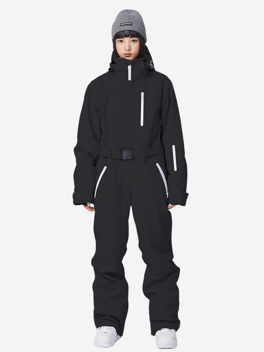 Outdoor Thickened One-piece Ski Suit - Unisex