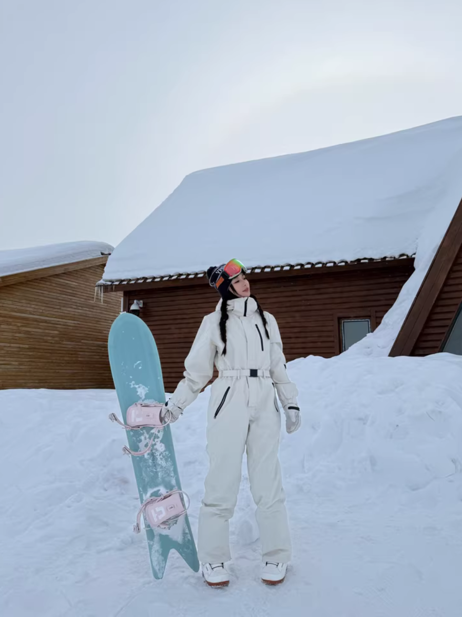 Outdoor Thickened One-piece Ski Suit - Unisex