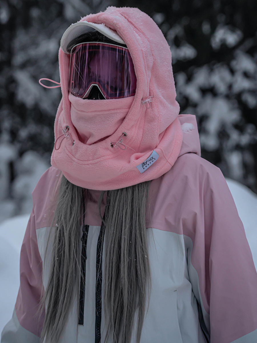 Polar Fleece Windproof Helmet Hood Ski Mask - Unisex