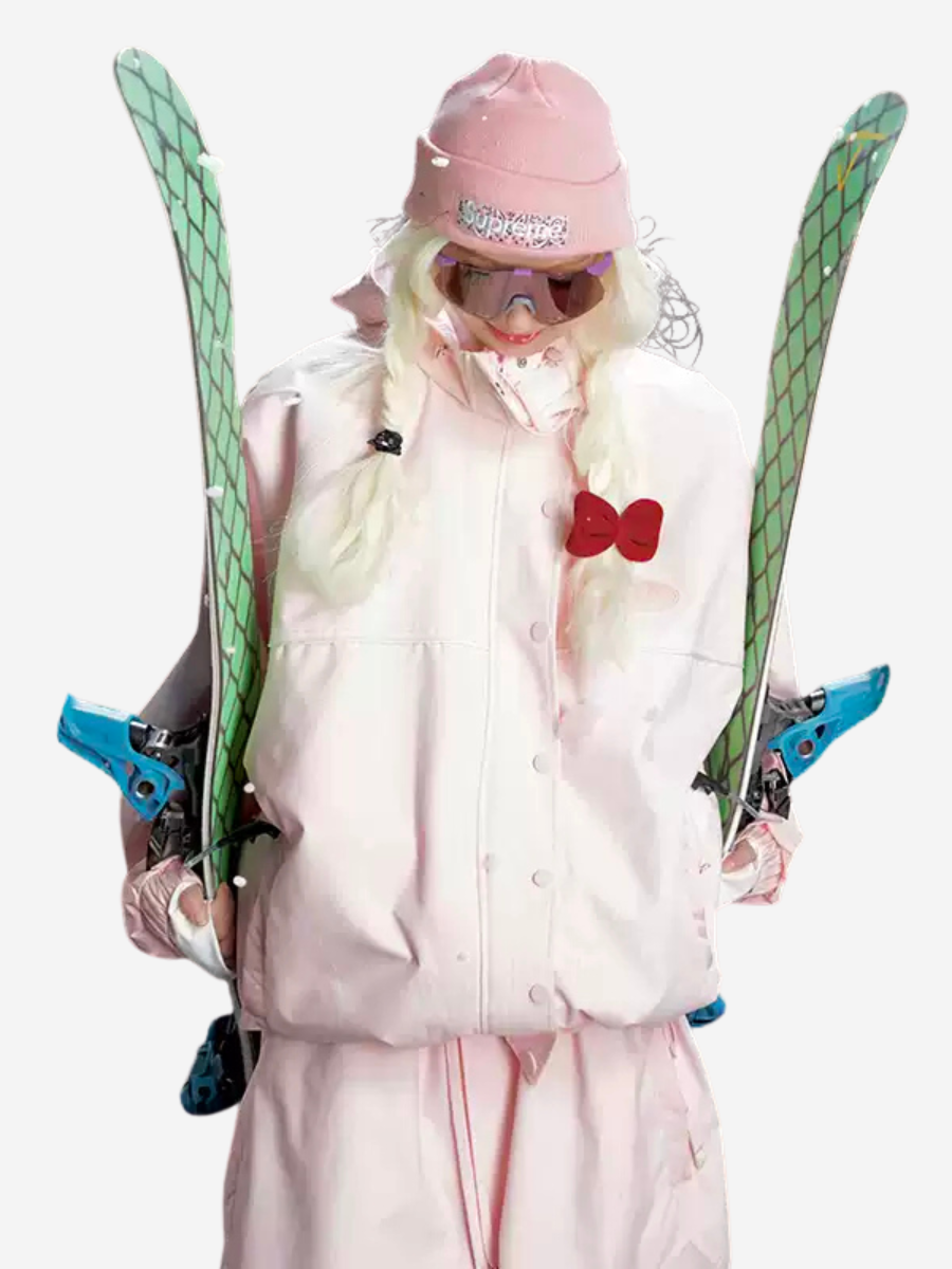 Ski Jacket Ski Pants Pink Snow Suit - Women's