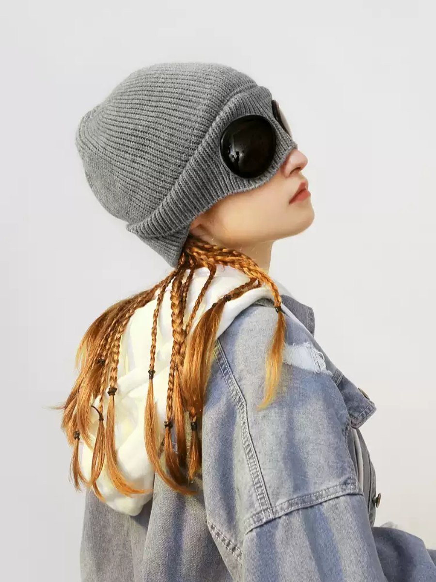 Sunglasses Fleece-Lined Knit Beanie - Unisex