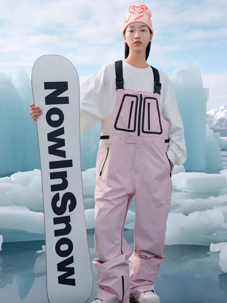 Waterproof 3L Snow Bib Pants - Unisex