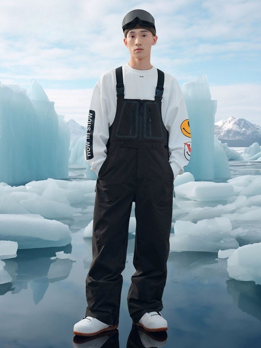 Waterproof 3L Snow Bib Pants - Unisex