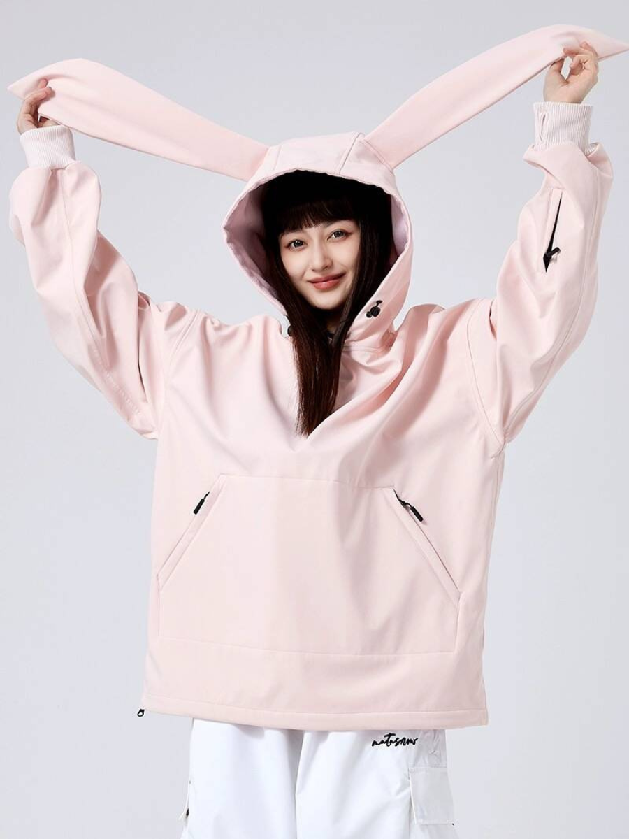 Waterproof Rabbit Ears Snow Hoodie - Women's