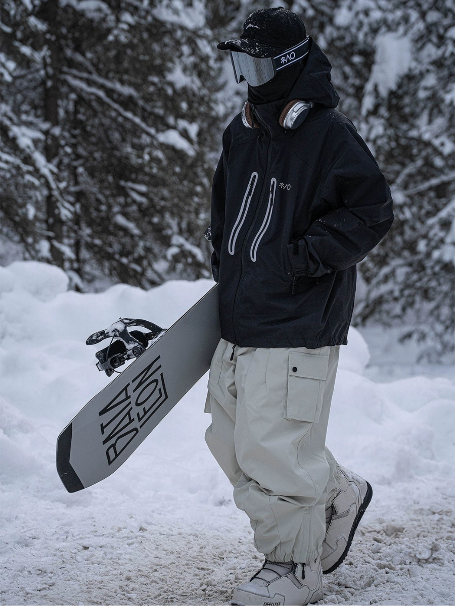 Waterproof Windproof Insulated Baggy Cargo Snow Pants - Unisex