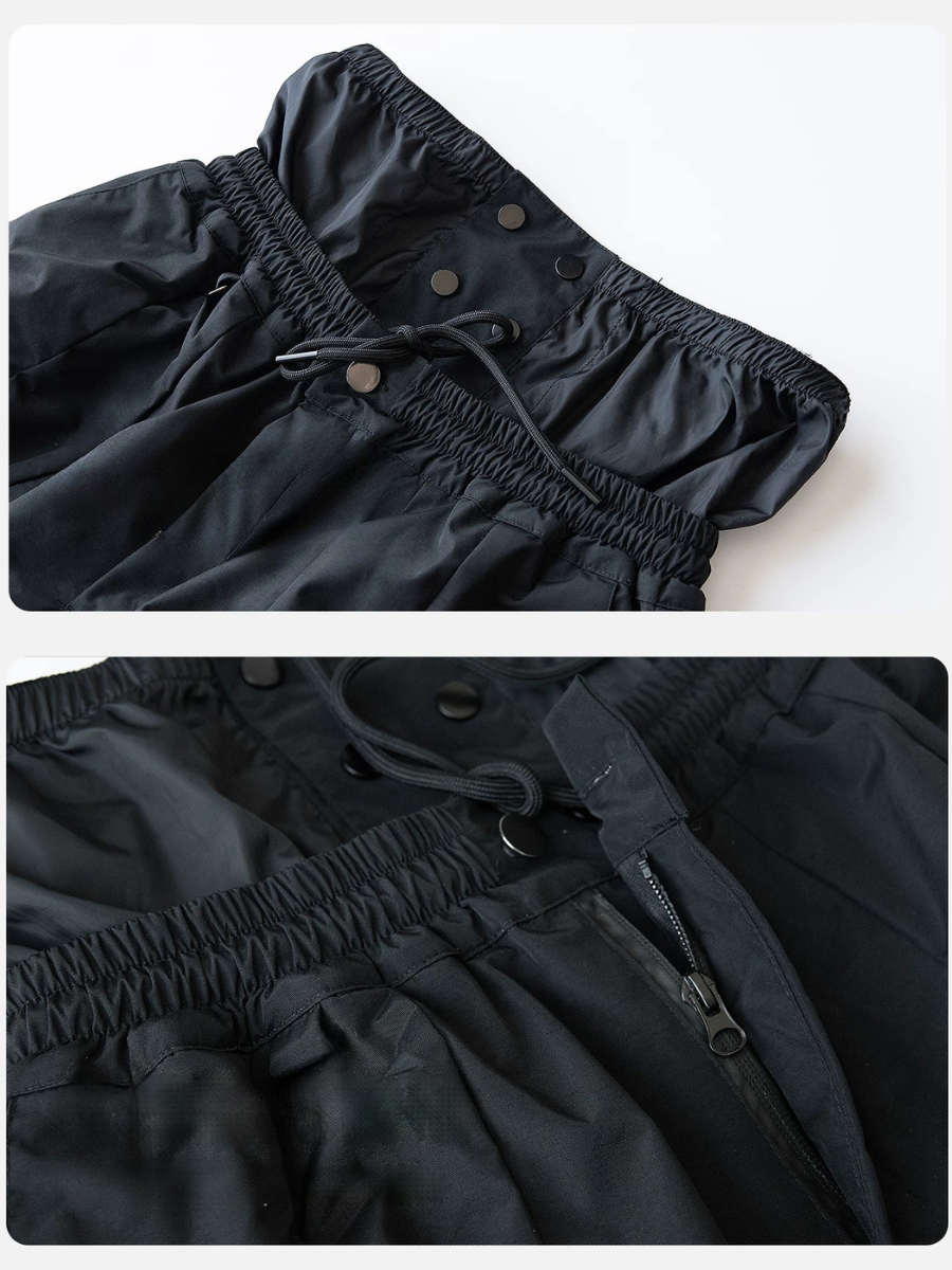 Waterproof Windproof Insulated Baggy Cargo Snow Pants - Unisex