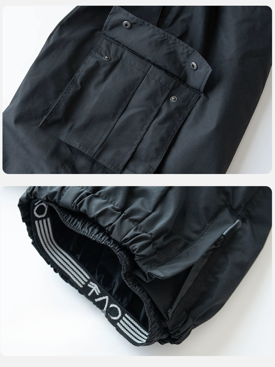 Waterproof Windproof Insulated Baggy Cargo Snow Pants - Unisex