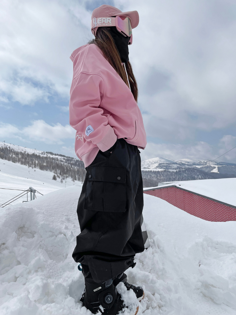 Waterproof Windproof Insulated Baggy Cargo Snow Pants - Unisex