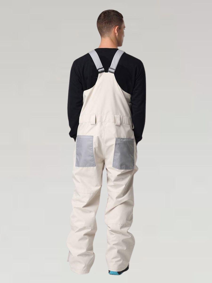 Waterproof Color Block Bib Pants - Men's