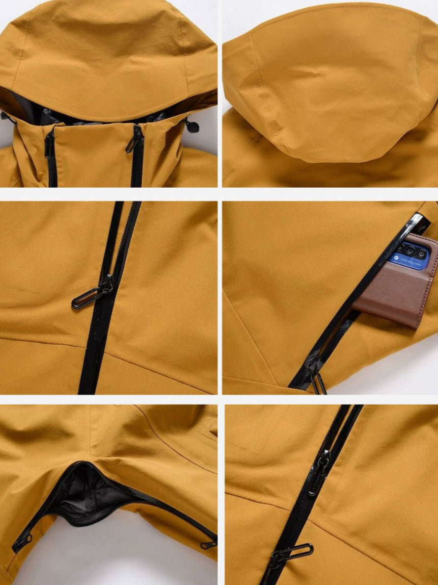 Windproof 3L Hardshell Ski Jacket - Men's