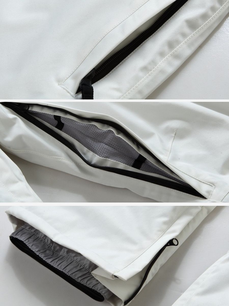 Windproof Snowboard Cargo Bib Pants - Unisex