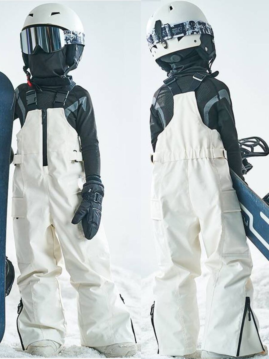 Windproof Thick Kids Bib Pants - Unisex