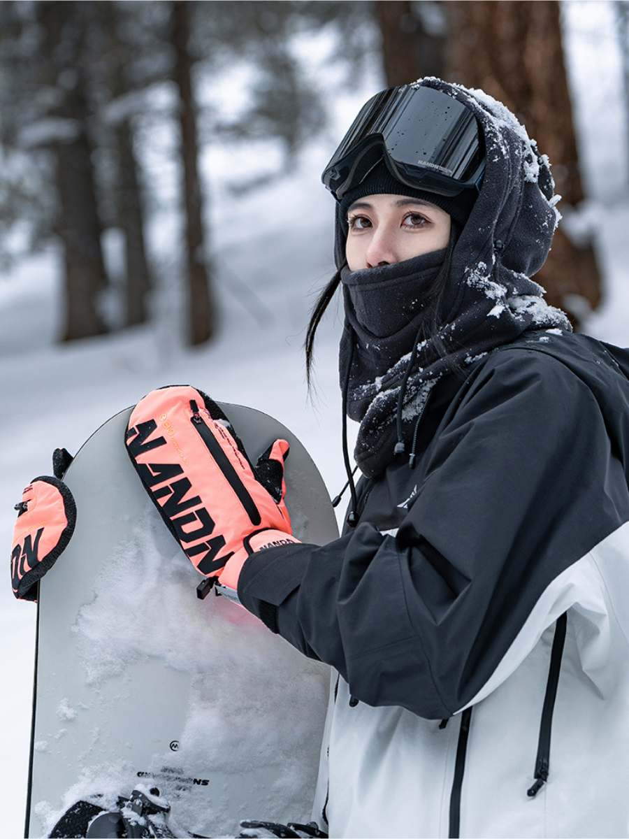 Wrist Guard Waterproof Ski Mittens - Unisex
