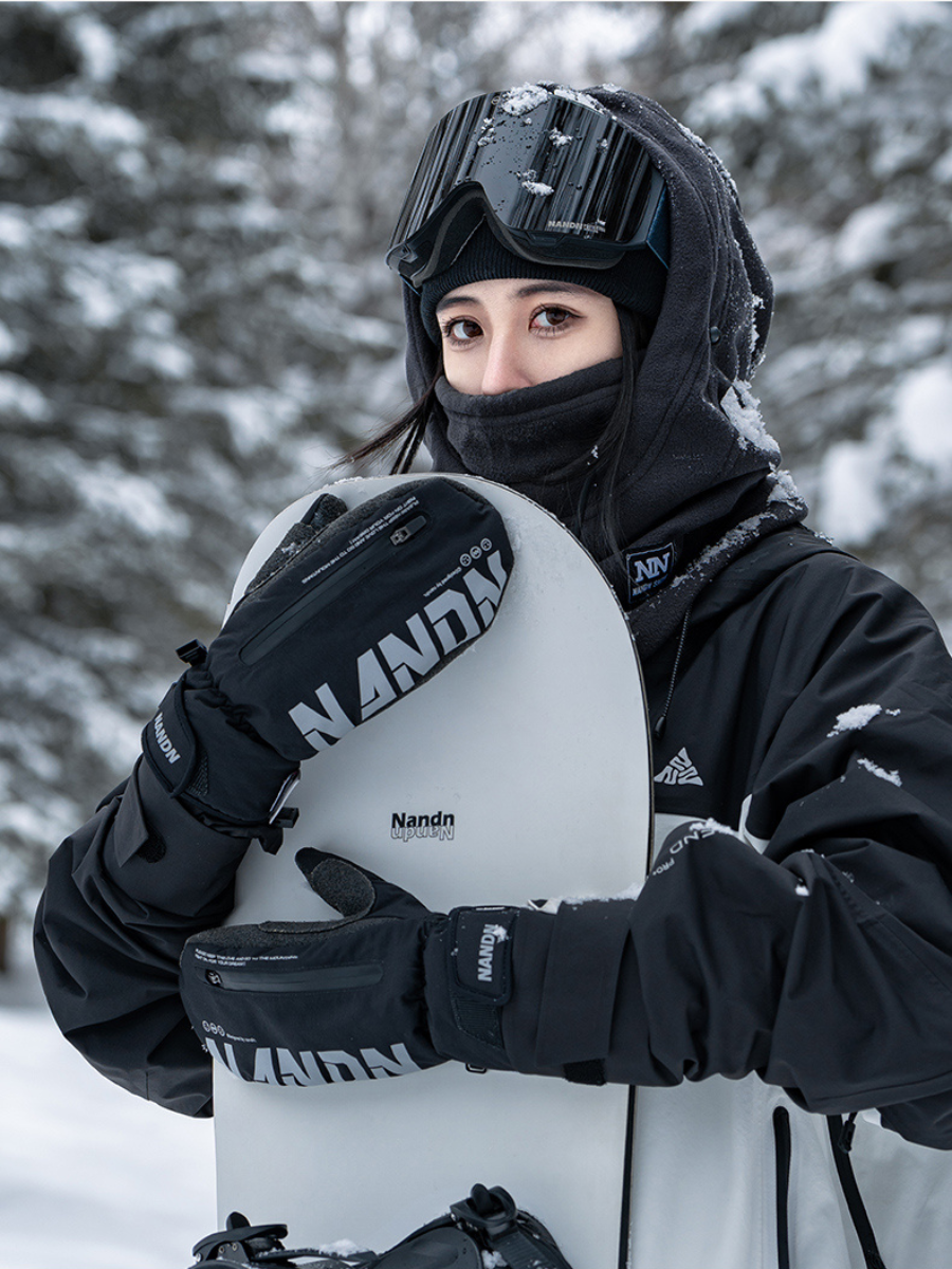 Wrist Guard Waterproof Ski Mittens - Unisex