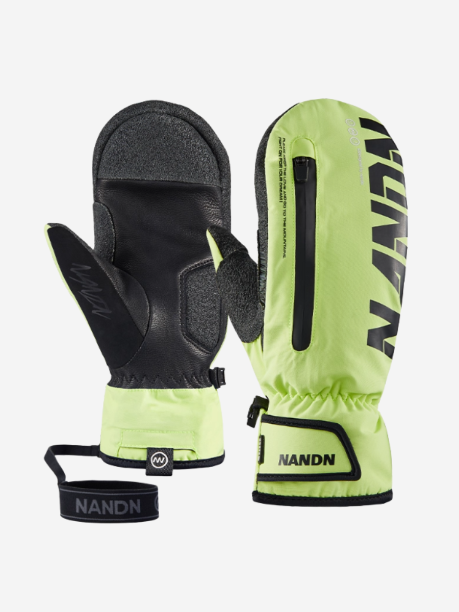 Wrist Guard Waterproof Ski Mittens - Unisex