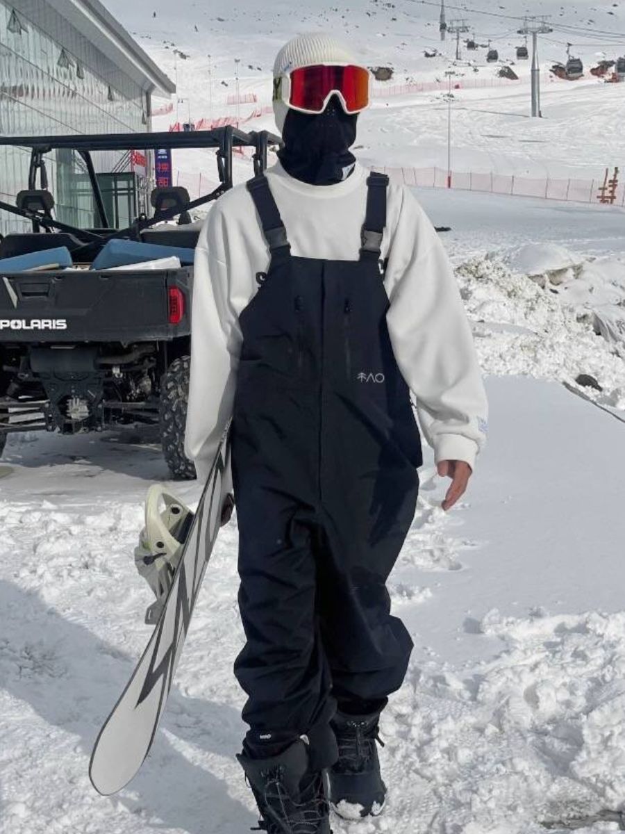 Windproof Oversize 3L Bib Pants - Unisex