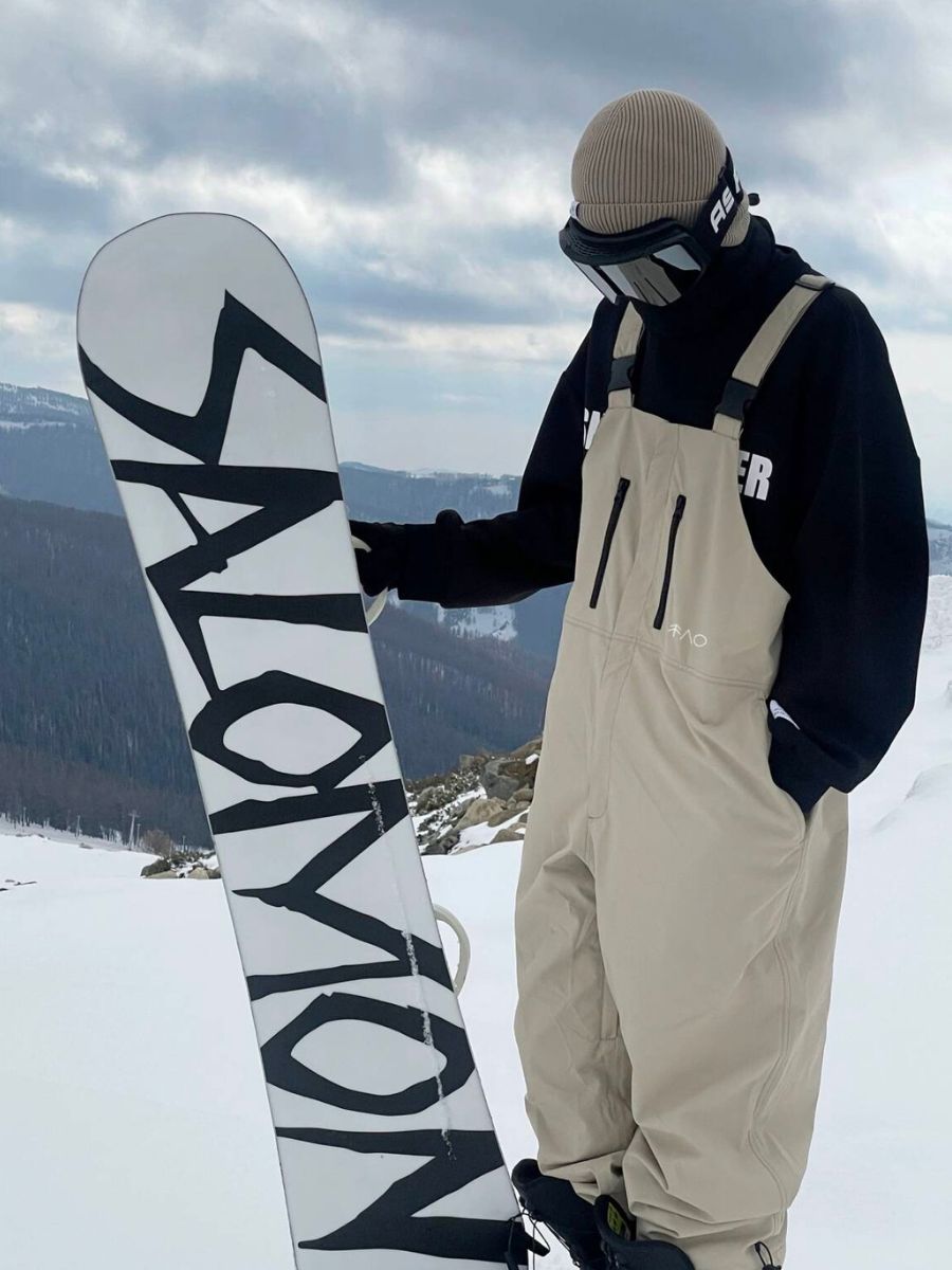 Windproof Oversize 3L Bib Pants - Unisex