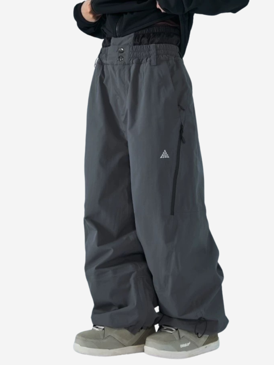 3L Loose Waterproof Fleece Snow Pants - Unisex