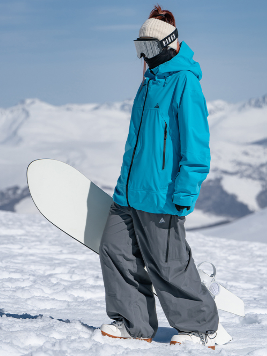 3L Loose Waterproof Fleece Snow Pants - Unisex