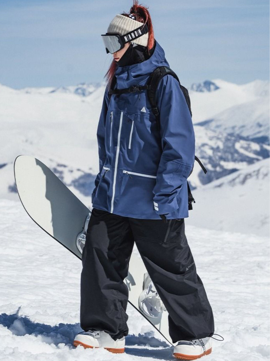3L Loose Waterproof Fleece Snow Pants - Unisex