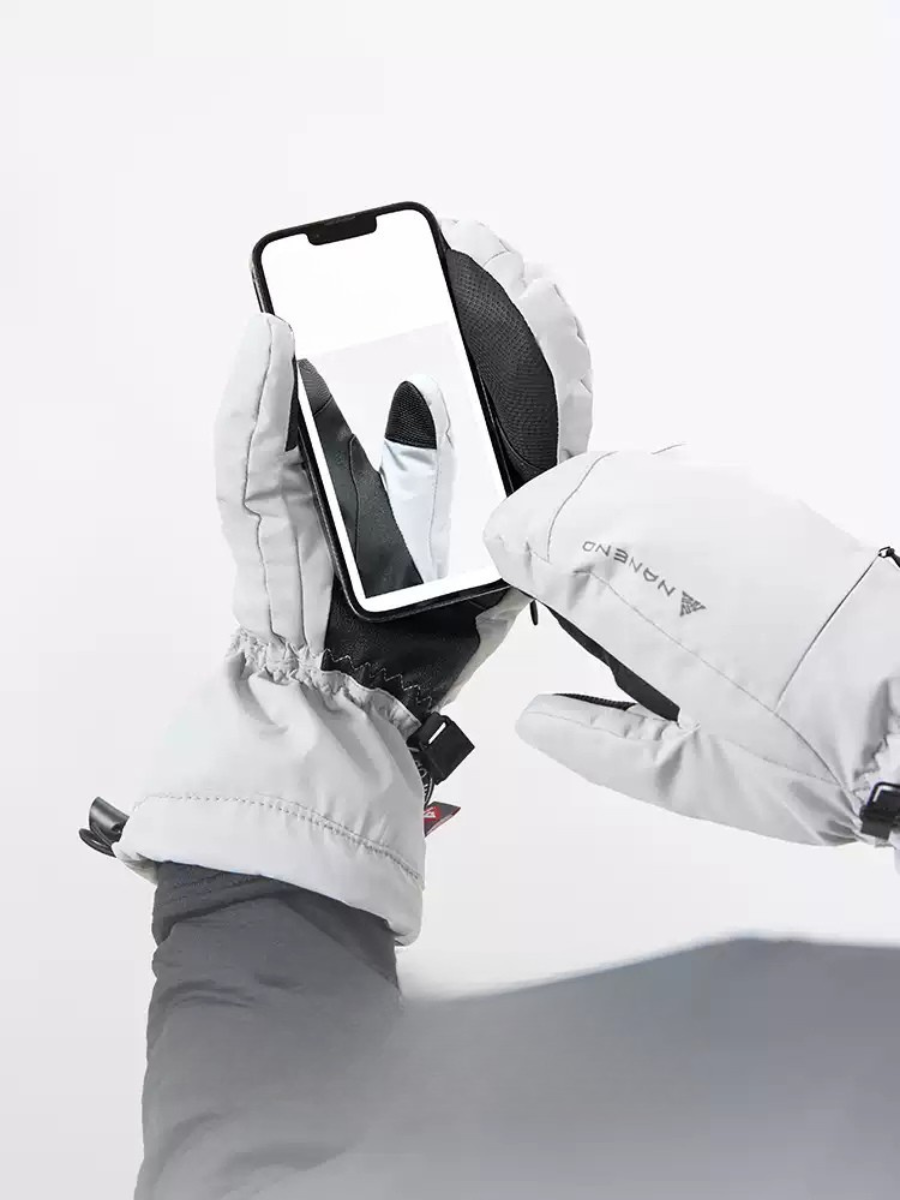 Abrasion-Resistant Waterproof Ski Mittens - Unisex