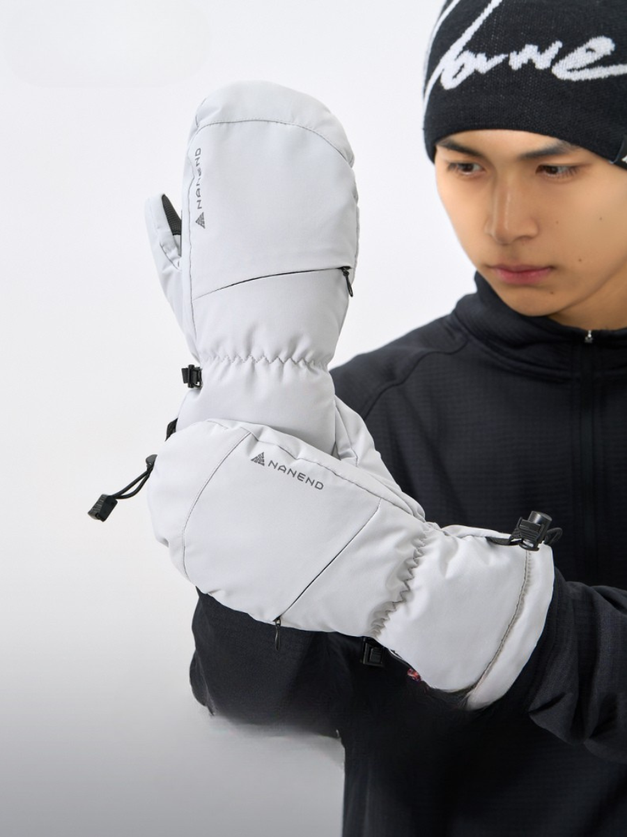 Abrasion-Resistant Waterproof Ski Mittens - Unisex