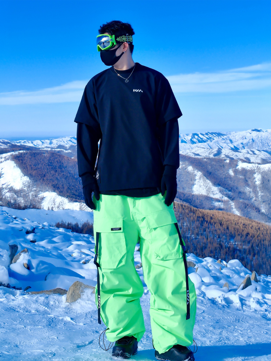 American Style Waterproof Thickened Ski Pants - Unisex