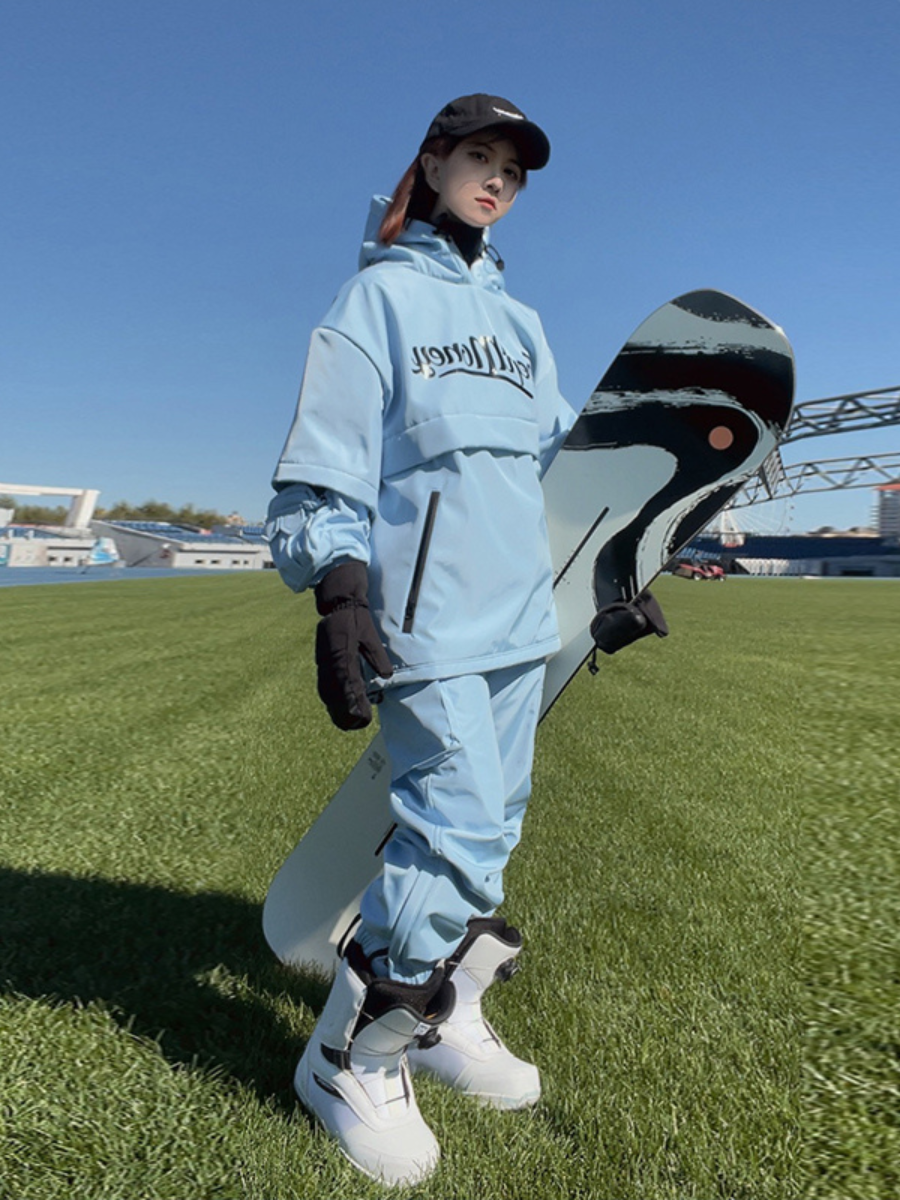 American Style Waterproof Warm Ski Suit - Unisex
