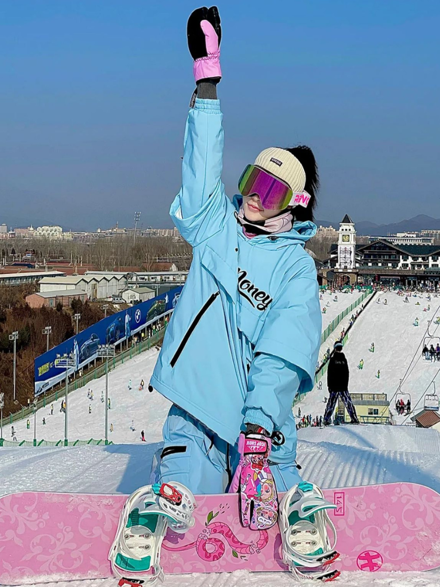 American Style Waterproof Warm Ski Suit - Unisex