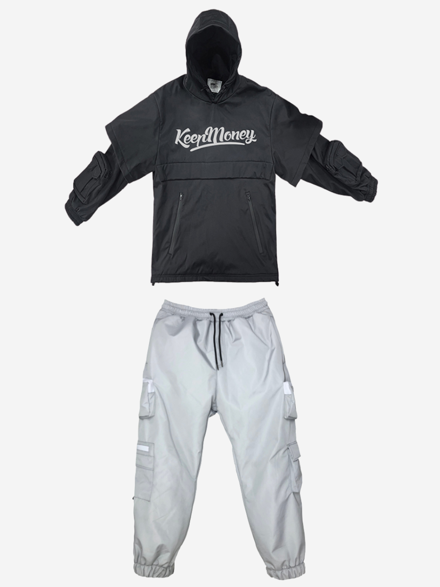 American Style Waterproof Warm Ski Suit - Unisex