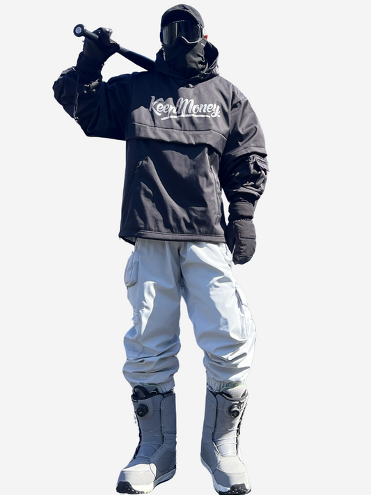 American Style Waterproof Warm Ski Suit - Unisex