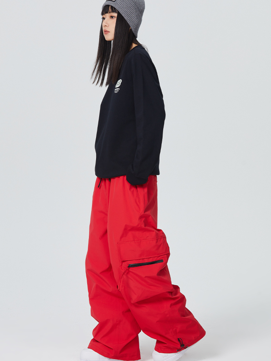 Baggy Snowboard Cargo Snow Pants - Unisex