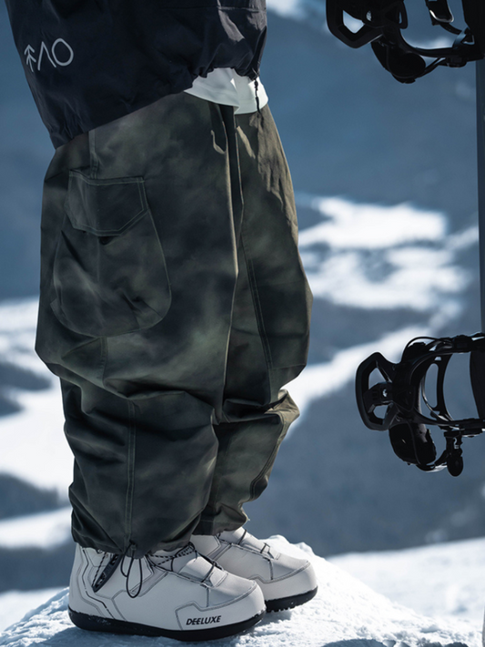 Camouflage Snowboard Waterproof Snow Pants- Unisex