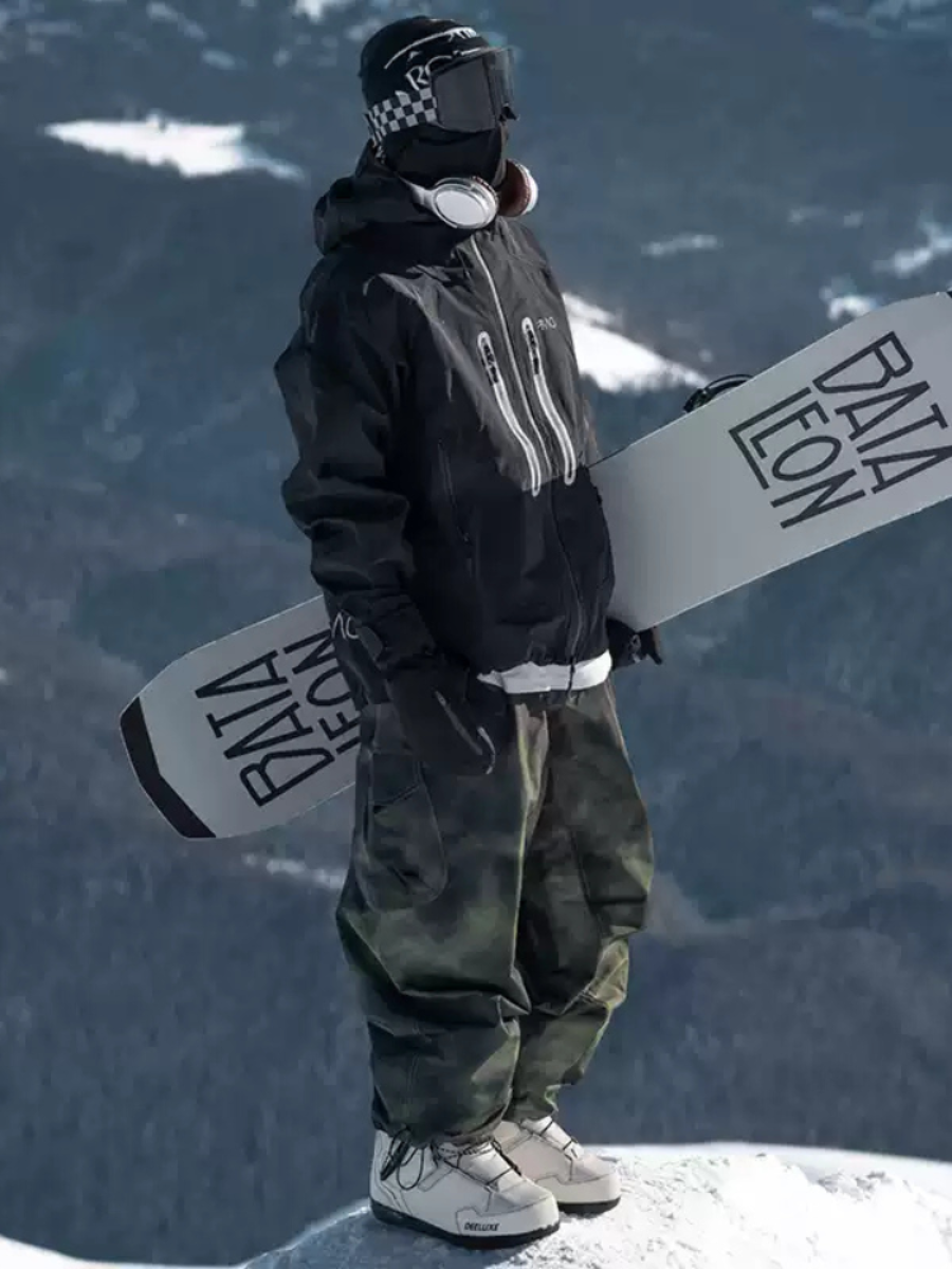 Camouflage Snowboard Waterproof Snow Pants- Unisex