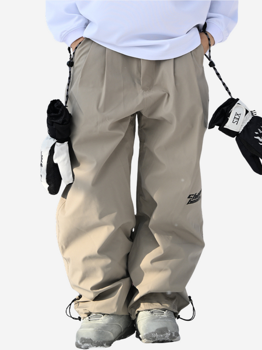 Loose Fleece Waterproof Bib Ski Pants- Unisex