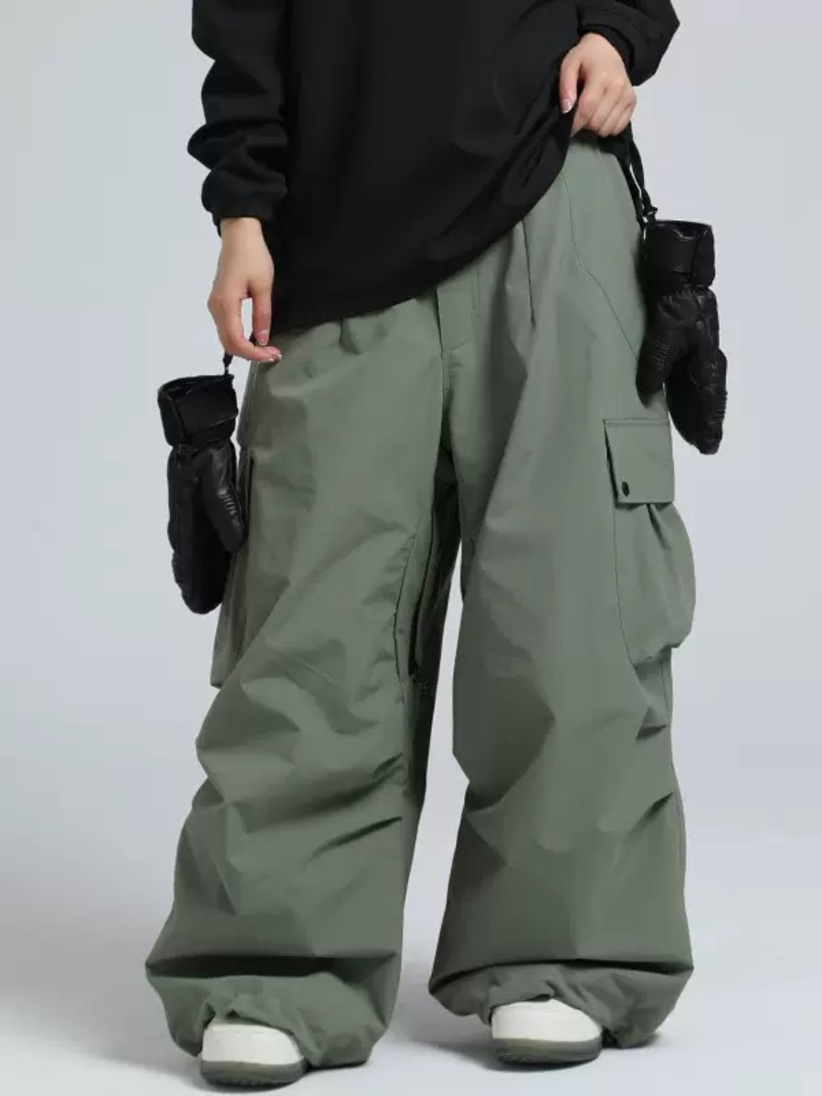 Outdoor Baggy Snowboard Cargo Snow Pants - Unisex