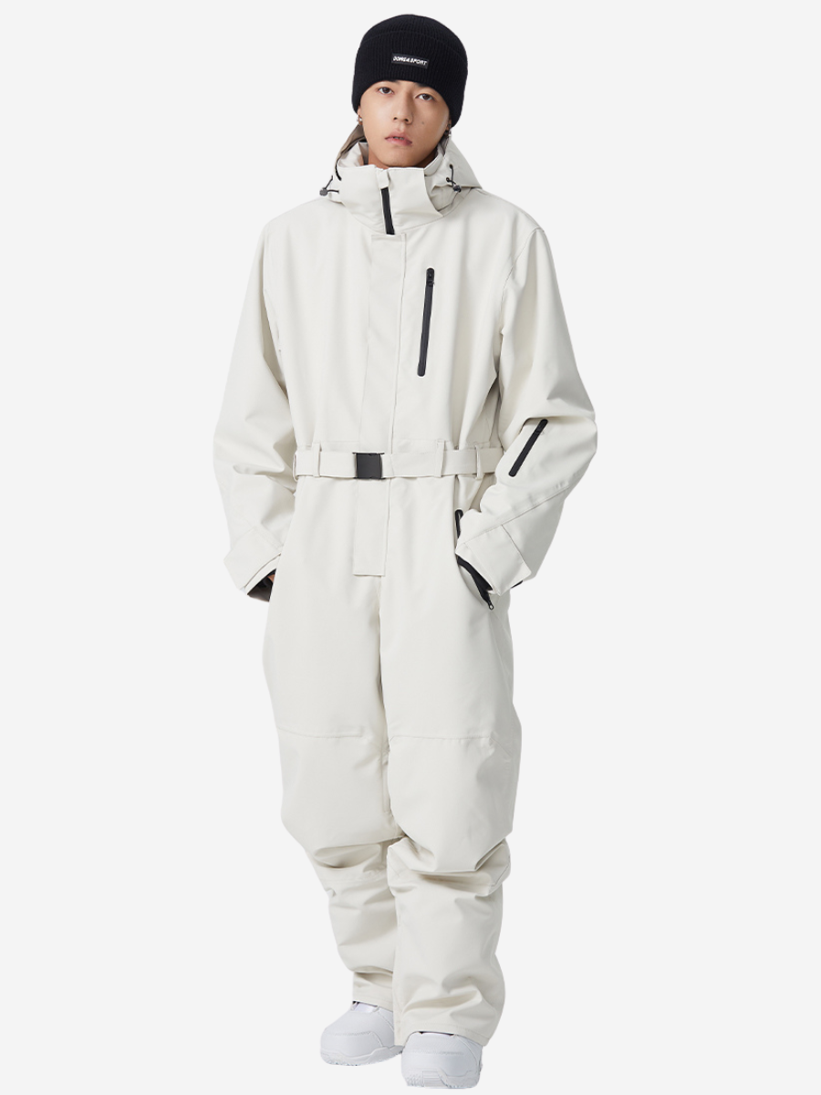 Outdoor Thickened One-piece Ski Suit - Unisex