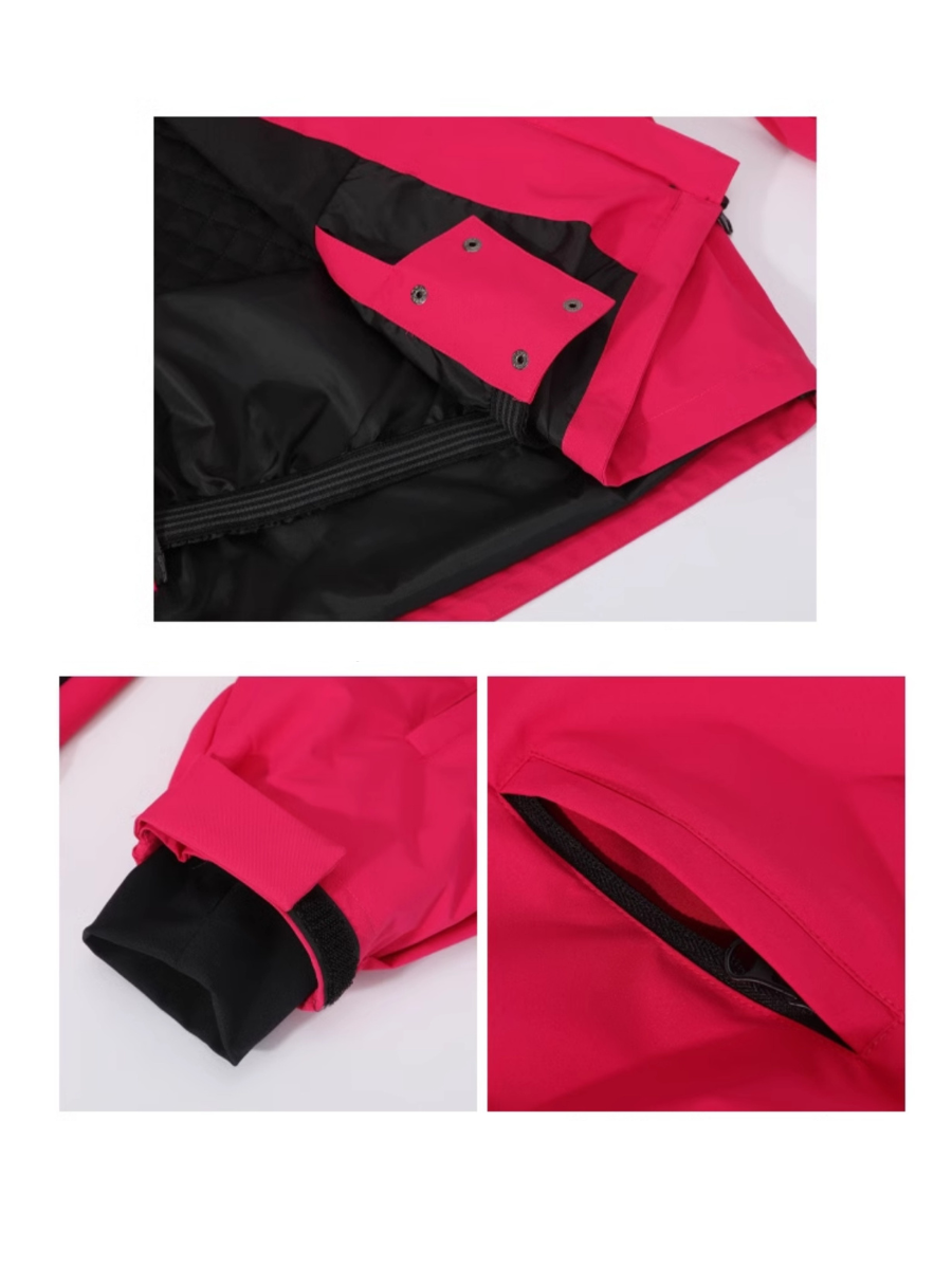 Rabbit Ear Bib Pants Warm Ski Suit Set - Unisex