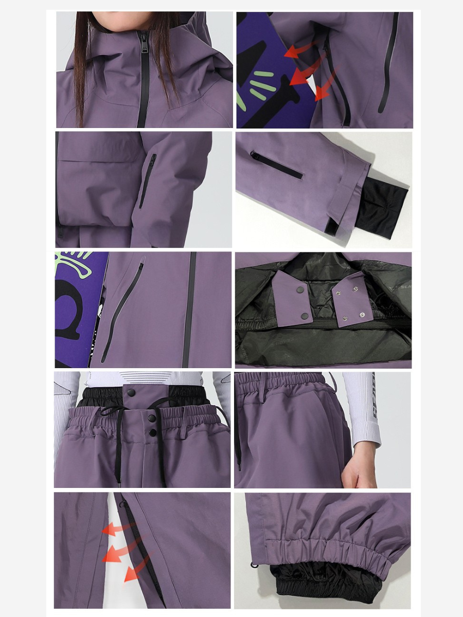 Snowboard Warm 3L Waterproof Ski Suit - Unisex