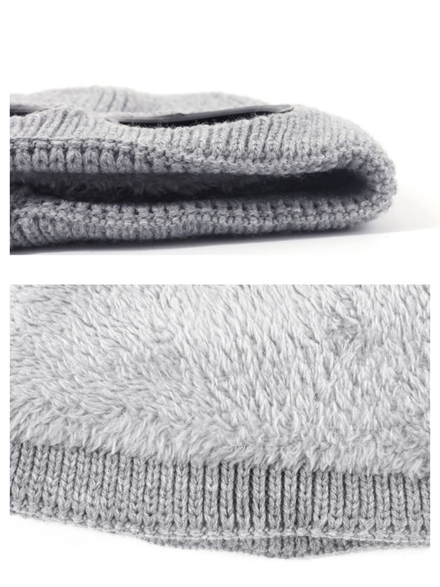 Sunglasses Fleece-Lined Knit Beanie - Unisex